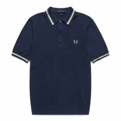 Fred Perry TEXTURED FRONT KNITTED SHIRT