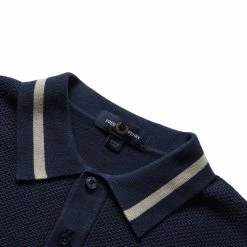 Fred Perry TEXTURED FRONT KNITTED SHIRT -NIke Shop fredperryTEXTUREDFRONTKNITTEDSHIRTDEEPCARBONSK5526 3