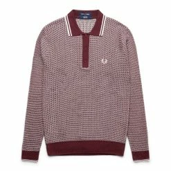 Fred Perry TWO TEXTURE KNIT SHIRT
