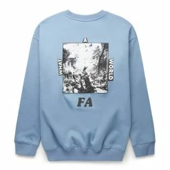 Fucking Awesome WHAT A WORLD CREW -NIke Shop fuckingawesomeWHATAWORLDCREWDUSTYBLUELFA FW22 058 2