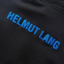 Helmut Lang FLOCKED HOODIE -NIke Shop helmutlangFLOCKEDHOODIEBLACKSM10HM506 5