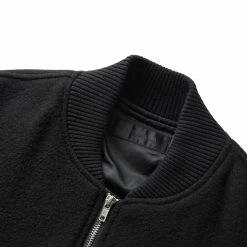 Helmut Lang BOMBER JACKET -NIke Shop helmutlangWOOLBOMBERBLACK38M09HM101 5