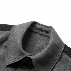 Helmut Lang FLANNEL SHIRT.MEL WO -NIke Shop hemutlangFLANNELSHIRT.MELWOGREYMELANGE Q91MM07HM501 4