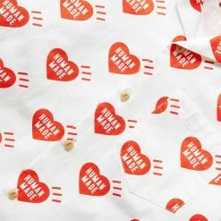 Human Made HEART ALOHA SHIRT -NIke Shop humanmadeHEARTALOHASHIRTWHITESHM23SH012 4