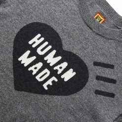 Human Made HEART KNIT -NIke Shop humanmadeHEARTKNITGRAYSHM24CS032 3