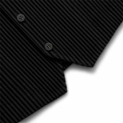 Homme Plissé Issey Miyake BASICS V-NECK WAISTCOAT -NIke Shop isseymiyakeBASICSBLACK3HP28JE111 3
