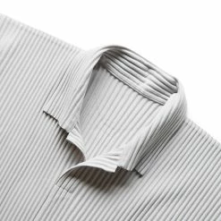 Homme Plissé Issey Miyake BASICS POLO SHIRT -NIke Shop isseymiyakeBASICSLIGHTGRAY2HP36JM330 4