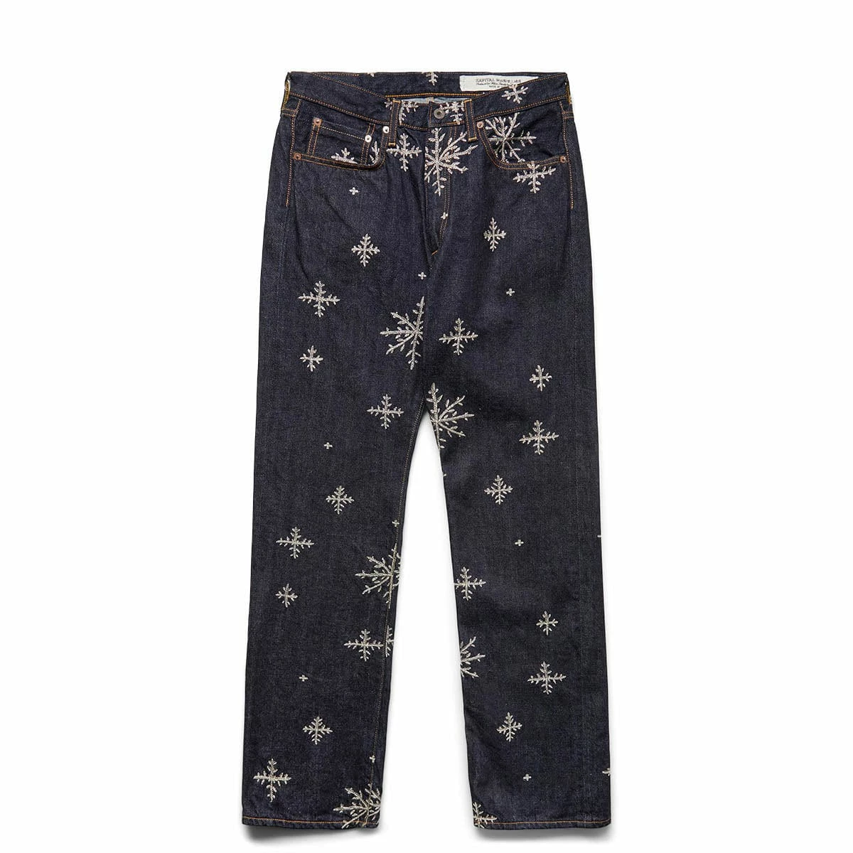KAPITAL 14OZ DENIM SNOW EMBROIDERY 5P TH STRAIGHT 3 KAPITAL 14OZ DENIM SNOW EMBROIDERY 5P TH STRAIGHT