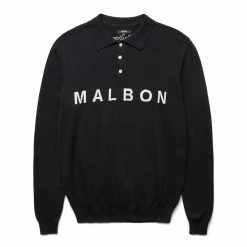 Malbon Golf HAMLOCK LS KNIT POLO