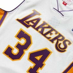 Mitchell & Ness NBA ALTERNATE JERSEY LAKERS 2002 SHAQUILLE O'NEAL -NIke Shop mitchell nessNBAALTERNATEJERSEYLAKERS2002SHAQUILLEO NEALWHITESSMJY4442 LAL02SONWHIT 3