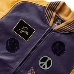 Needles AWARD JACKET -NIke Shop needlesAWARDJACKETA YELLOWGOLD0900MLQ094 4