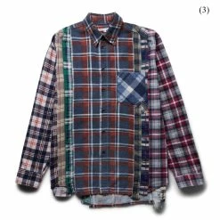 Needles FLANNEL SHIRT - 7 CUTS SHIRT (L) -NIke Shop needlesFLANNELSHIRT 7CUTSSHIRT L ASSORTED0999L 3 LQ303 1