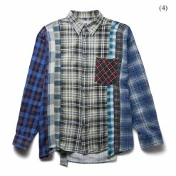 Needles FLANNEL SHIRT - 7 CUTS SHIRT (L) -NIke Shop needlesFLANNELSHIRT 7CUTSSHIRT L ASSORTED0999L 4 LQ303 1