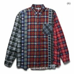 Needles FLANNEL SHIRT - 7 CUTS SHIRT (L) -NIke Shop needlesFLANNELSHIRT 7CUTSSHIRT L ASSORTED0999L 6 LQ303 1