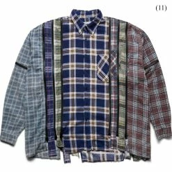 Needles FLANNEL SHIRT - 7 CUTS ZIPPED WIDE SHIRT -NIke Shop needlesFLANNELSHIRT 7CUTSZIPPEDWIDESHIRTASSORTED0999OS 11 LQ300 1