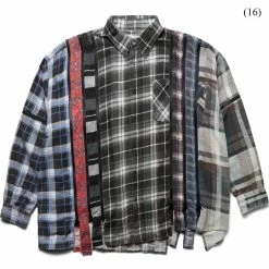 Needles FLANNEL SHIRT - 7 CUTS ZIPPED WIDE SHIRT -NIke Shop needlesFLANNELSHIRT 7CUTSZIPPEDWIDESHIRTASSORTED0999OS 16 LQ300 1