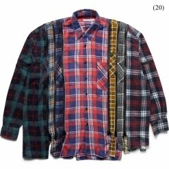 Needles FLANNEL SHIRT - 7 CUTS ZIPPED WIDE SHIRT -NIke Shop needlesFLANNELSHIRT 7CUTSZIPPEDWIDESHIRTASSORTED0999OS 20 LQ300 1