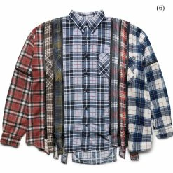 Needles FLANNEL SHIRT - 7 CUTS ZIPPED WIDE SHIRT -NIke Shop needlesFLANNELSHIRT 7CUTSZIPPEDWIDESHIRTASSORTED0999OS 6 LQ300 1
