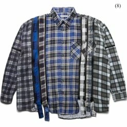 Needles FLANNEL SHIRT - 7 CUTS ZIPPED WIDE SHIRT -NIke Shop needlesFLANNELSHIRT 7CUTSZIPPEDWIDESHIRTASSORTED0999OS 8 LQ300 1