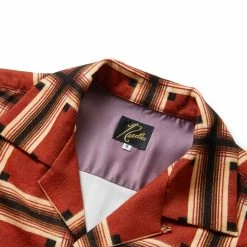 Needles ONE-UP SHIRT -NIke Shop needlesONE UPSHIRTC BRNBLKSLQ153 3