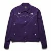 Needles PIPING COWBOY JACKET -NIke Shop needlesPIPINGCOWBOYJACKETA DK.PURPLE0750SLQ162 1