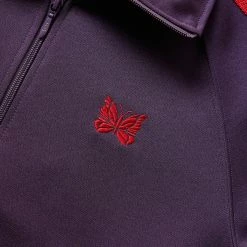 Needles TRACK JACKET -NIke Shop needlesTRACKJACKETB DK.PURPLE0750SLQ227 3