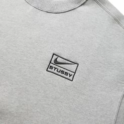 Nike X STUSSY NRG FLEECE CREW -NIke Shop nikeXSTUSSYUNRGFLFLCCREWDKGREYHEATHERBLACKSDO9337 063 3