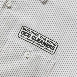 OCD Cleaners X BODEGA WORK SHIRT -NIke Shop ocdcleanersXBODEGAUPCYCLEDWORKSHIRTSTRIPEDMBDGA OCD 2022 502 001 3