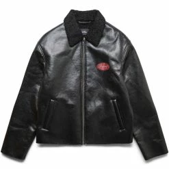 Rassvet VARSITY LEATHER JACKET WOVEN