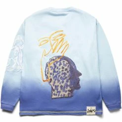 Perks And Mini SADIE LASKA DIP DYED OVERSIZED L/S TOP -NIke Shop perks miniSADIELASKADIPDYEDOVERSIZEDLSTOPVISTABLUEM1478 2