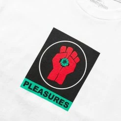 Pleasures BADGE T-SHIRT -NIke Shop pleasuresBADGET SHIRTWHITEMP22W053 3