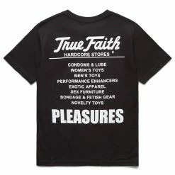 Pleasures FAITH T-SHIRT -NIke Shop pleasuresFAITHT SHIRTBLACKSP22F058 2