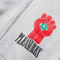 Pleasures HST ZIP HOODIE -NIke Shop pleasuresHSTZIPHOODIEHEATHERGREYSP22W051 4