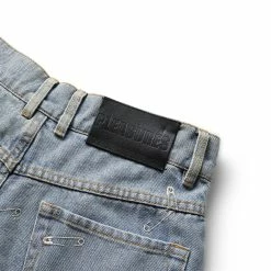 Pleasures SAFETY PIN 5 POCKET DENIM -NIke Shop pleasuresSAFETYPIN5POCKETDENIMBLUE28P22W038 4