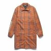 Pleasures SOUL PLAID TRENCH -NIke Shop pleasuresSOULPLAIDTRENCHORANGESP22W028 1