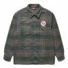 Pleasures SURFING FLANNEL -NIke Shop pleasuresSURFINGFLANNELGREENMP22F027 1