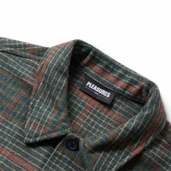 Pleasures SURFING FLANNEL -NIke Shop pleasuresSURFINGFLANNELGREENMP22F027 4