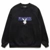 Pleasures X PLAYBOY BUNNY LOGO CREWNECK -NIke Shop pleasuresXPLAYBOYBUNNYLOGOCREWNECKBLACKSP22PB039 BLACK 1