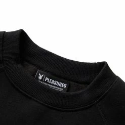 Pleasures X PLAYBOY BUNNY LOGO CREWNECK -NIke Shop pleasuresXPLAYBOYBUNNYLOGOCREWNECKBLACKSP22PB039 BLACK 3