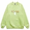 Pleasures X PLAYBOY BUNNY LOGO CREWNECK -NIke Shop pleasuresXPLAYBOYBUNNYLOGOCREWNECKGREENSP22PB039 GREEN 1