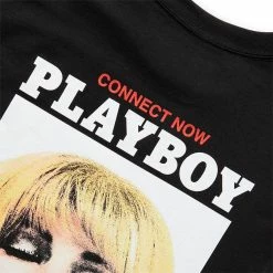 Pleasures X PLAYBOY CONNECT T-SHIRT -NIke Shop pleasuresXPLAYBOYCONNECTT SHIRTBLACKSP22PB044 BLACK 5