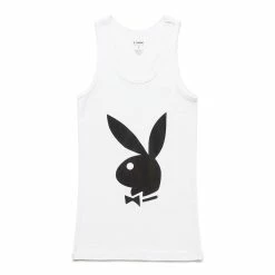 Pleasures X PLAYBOY TANK TOP (2 PACK) -NIke Shop pleasuresXPLAYBOYTANKTOP 2PACK WHITESP22PB031 WHITE 3