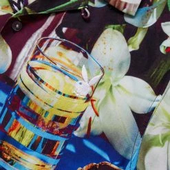 Pleasures X PLAYBOY TASTE BUTTON DOWN -NIke Shop pleasuresXPLAYBOYTASTEBUTTONDOWNBLUESP22PB025 BLUE 4