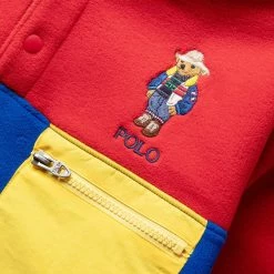 Polo Ralph Lauren SNAP MOCK NECK COLORBLOCK PULLOVER -NIke Shop poloralphlaurenSNAPMOCKNECKCOLORBLOCKPULLOVERREDROYALBLUES710881795001 3