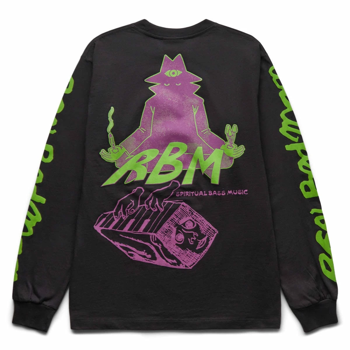 Real Bad Man PIANO MEDITATION LONG SLEEVE TEE 4 Real Bad Man PIANO MEDITATION LONG SLEEVE TEE - Image 2