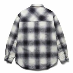 Reception OVERSHIRT OMBRE COTTON BRUSH FLANNEL -NIke Shop receptionOVERSHIRTOMBRECOTTONBRUSHFLANNELIRONGREYMJ0048 2