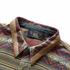 RRL S/S KNIT WORKSHIRT -NIke Shop rrlSSKNITWORKSHIRTKRRL061BLUEGREENMULTIM782871353001 3