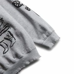 Sasquatchfabrix ETHIOPIA PRINT VINTAGE SWEATSHIRT -NIke Shop sasquatchfabrixETHIOPIAPRINTVINTAGESWEATSHIRTASHGRAYL23SS CSS 004 02 3