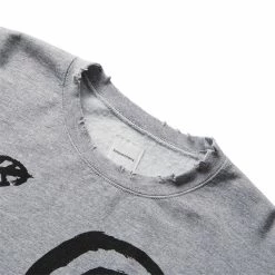 Sasquatchfabrix ETHIOPIA PRINT VINTAGE SWEATSHIRT -NIke Shop sasquatchfabrixETHIOPIAPRINTVINTAGESWEATSHIRTASHGRAYL23SS CSS 004 02 4