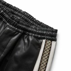 Sasquatchfabrix SYNTHETIC LEATHER TRACK PANTS -NIke Shop sasquatchfabrixSYNTHETICLEATHERTRACKPANTSBLACKS22AW PA9 018 01 3